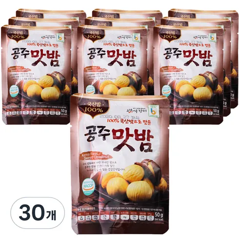 농가애 국산밤으로 만든 공주맛밤 50g  30봉 할인 꿀팁