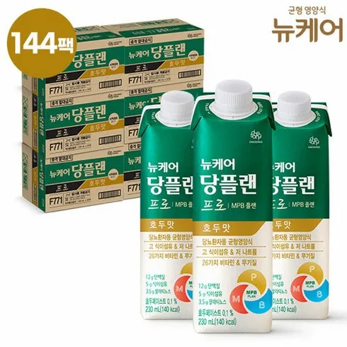 뉴케어 당플랜 프로 호두맛 144팩  뉴케어 당플랜 안심바(36개입 o 추천상품 TOP7