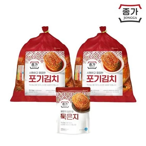 종가 종가집 중부식 포기김치 11kg 갓김치 400g 가격비교 알아보기